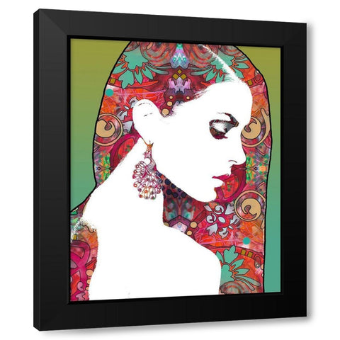 Majestic Black Modern Wood Framed Art Print with Double Matting by Dean Russo Collection