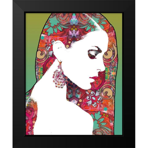 Majestic Black Modern Wood Framed Art Print by Dean Russo Collection
