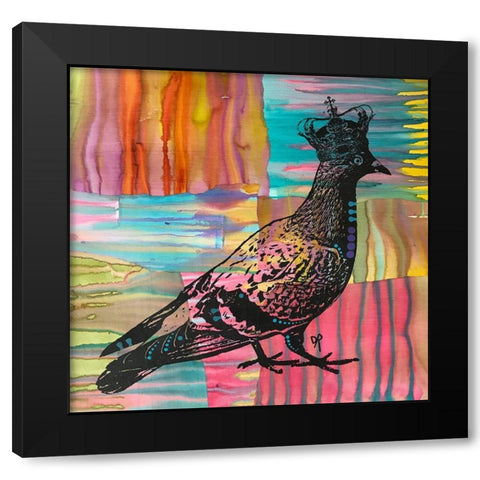 King Of The Free World Black Modern Wood Framed Art Print by Dean Russo Collection