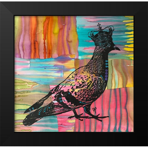 King Of The Free World Black Modern Wood Framed Art Print by Dean Russo Collection