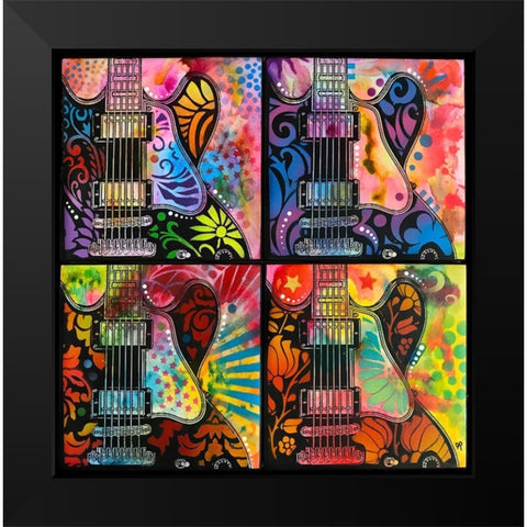 Lucille 4X Black Modern Wood Framed Art Print by Dean Russo Collection