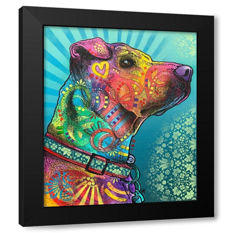 Style Eyes Black Modern Wood Framed Art Print by Dean Russo Collection