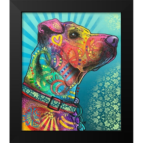 Style Eyes Black Modern Wood Framed Art Print by Dean Russo Collection