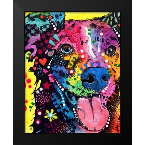 Aussome Black Modern Wood Framed Art Print by Dean Russo Collection