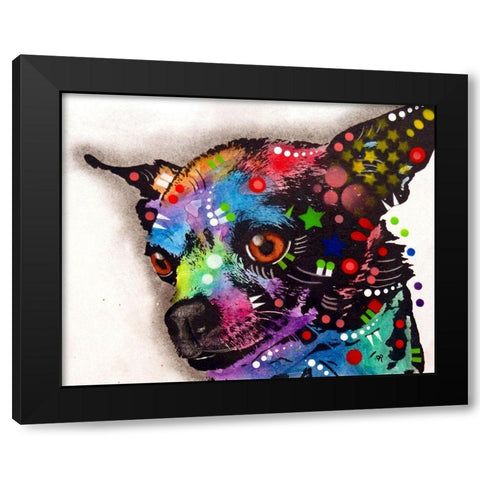 CHICHI Black Modern Wood Framed Art Print by Dean Russo Collection