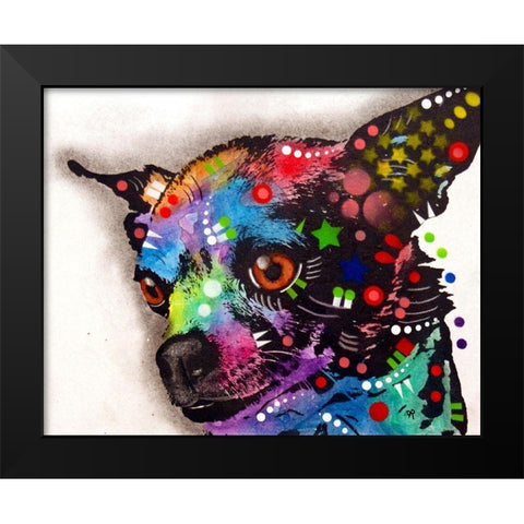 CHICHI Black Modern Wood Framed Art Print by Dean Russo Collection