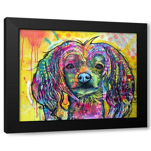 Chinese Crusted Black Modern Wood Framed Art Print by Dean Russo Collection