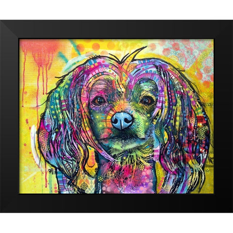 Chinese Crusted Black Modern Wood Framed Art Print by Dean Russo Collection