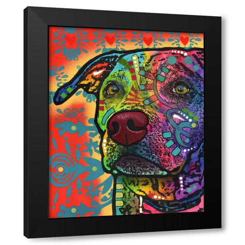 Huckleberry Black Modern Wood Framed Art Print with Double Matting by Dean Russo Collection