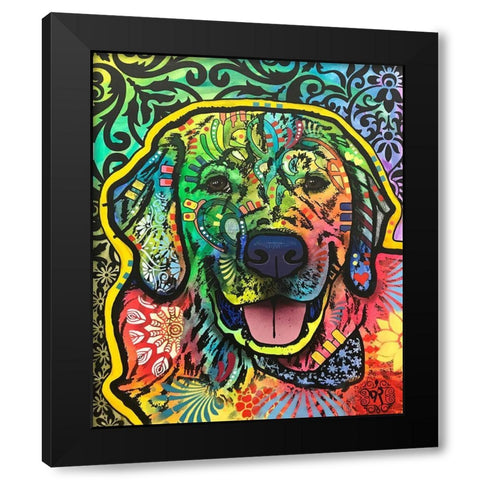 Mikey  Black Modern Wood Framed Art Print by Dean Russo Collection