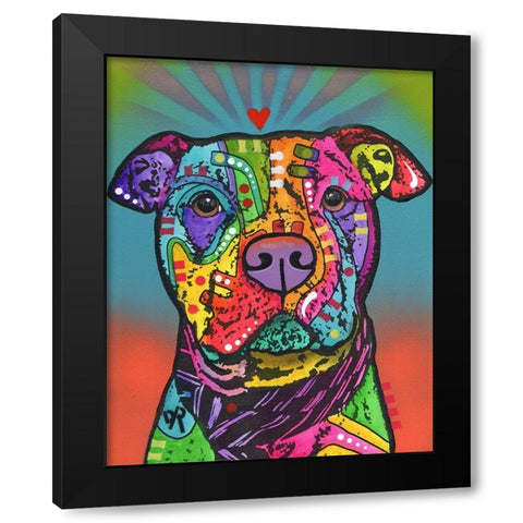 Jed Black Modern Wood Framed Art Print by Dean Russo Collection