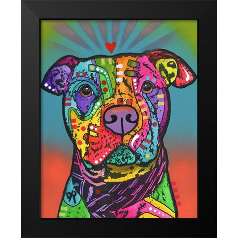 Jed Black Modern Wood Framed Art Print by Dean Russo Collection