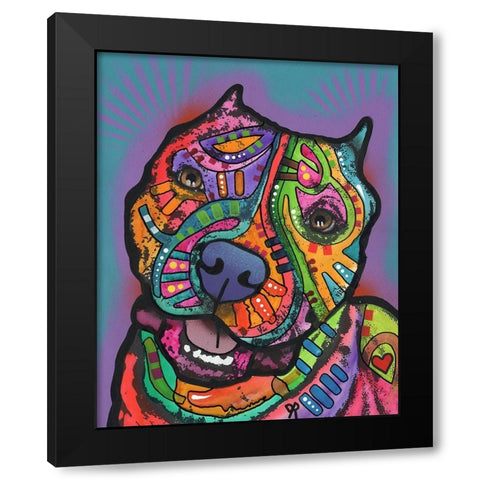 Noel Black Modern Wood Framed Art Print by Dean Russo Collection