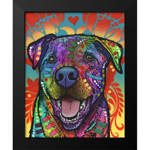 Patrick Black Modern Wood Framed Art Print by Dean Russo Collection