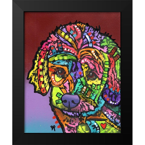 Riley 2 Black Modern Wood Framed Art Print by Dean Russo Collection