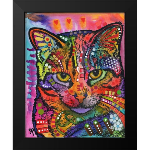 Trixie Black Modern Wood Framed Art Print by Dean Russo Collection