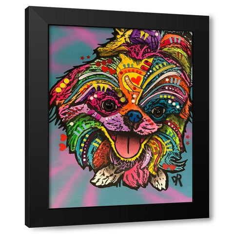 Molly Black Modern Wood Framed Art Print with Double Matting by Dean Russo Collection