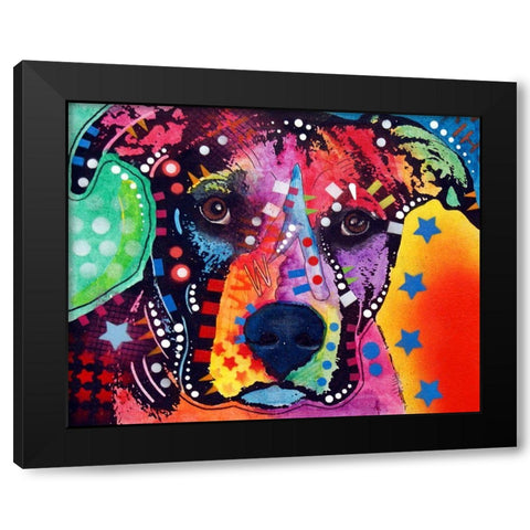 B1 Black Modern Wood Framed Art Print by Dean Russo Collection
