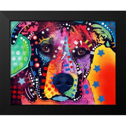 B1 Black Modern Wood Framed Art Print by Dean Russo Collection