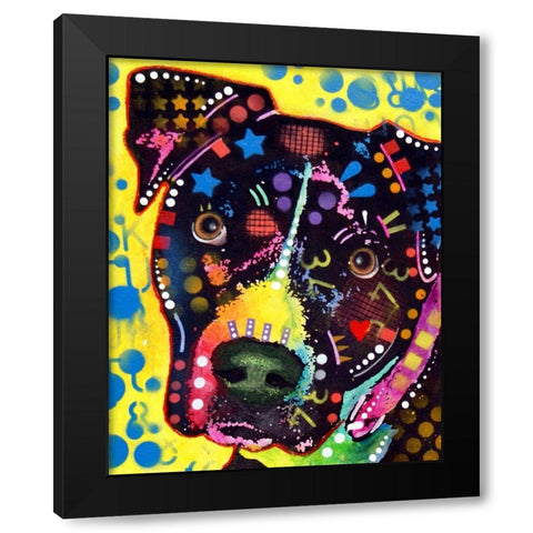 B2 Black Modern Wood Framed Art Print by Dean Russo Collection