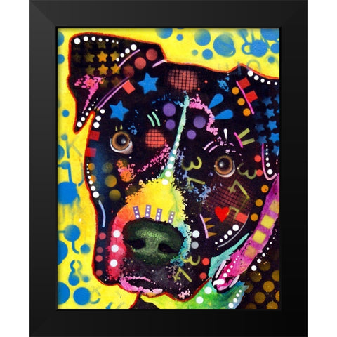 B2 Black Modern Wood Framed Art Print by Dean Russo Collection