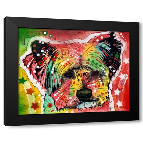 Earthy York Black Modern Wood Framed Art Print with Double Matting by Dean Russo Collection