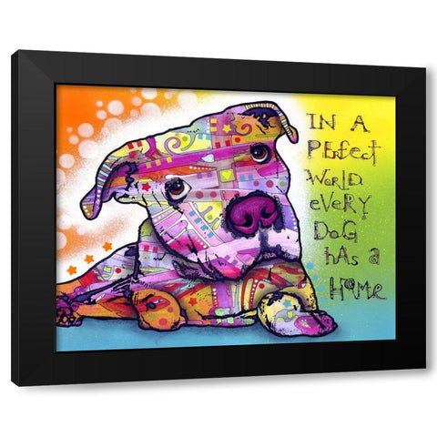 Firu 2 Black Modern Wood Framed Art Print by Dean Russo Collection