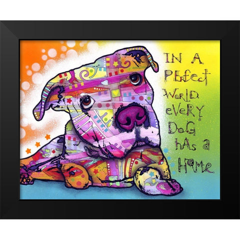 Firu 2 Black Modern Wood Framed Art Print by Dean Russo Collection