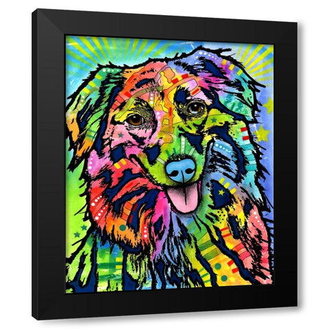 Gwynnie Black Modern Wood Framed Art Print with Double Matting by Dean Russo Collection