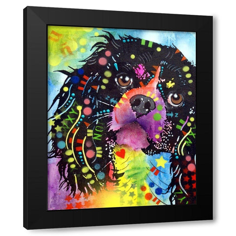 King Charles 2 Black Modern Wood Framed Art Print with Double Matting by Dean Russo Collection