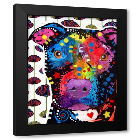 Mortar Black Modern Wood Framed Art Print with Double Matting by Dean Russo Collection