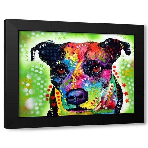 Pit 1 Black Modern Wood Framed Art Print with Double Matting by Dean Russo Collection