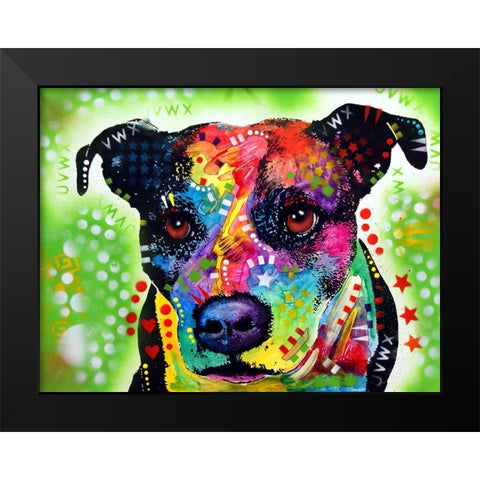 Pit 1 Black Modern Wood Framed Art Print by Dean Russo Collection