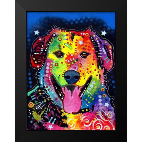 Russo Black Modern Wood Framed Art Print by Dean Russo Collection