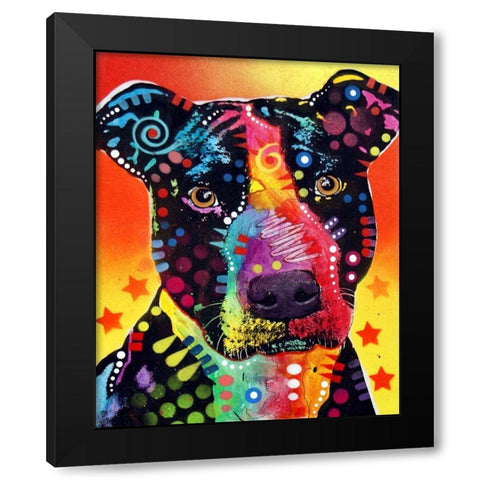 The Focused Pit Black Modern Wood Framed Art Print by Dean Russo Collection