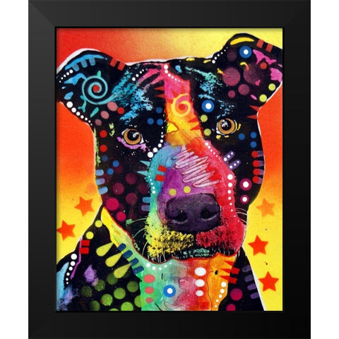 The Focused Pit Black Modern Wood Framed Art Print by Dean Russo Collection