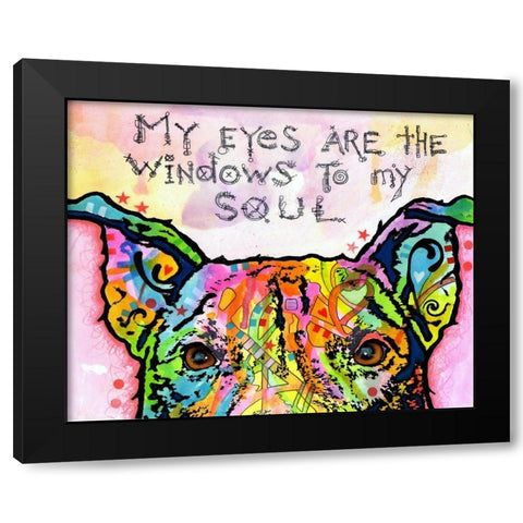 Windows To My Soul Black Modern Wood Framed Art Print by Dean Russo Collection