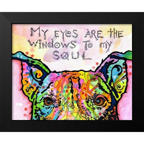 Windows To My Soul Black Modern Wood Framed Art Print by Dean Russo Collection