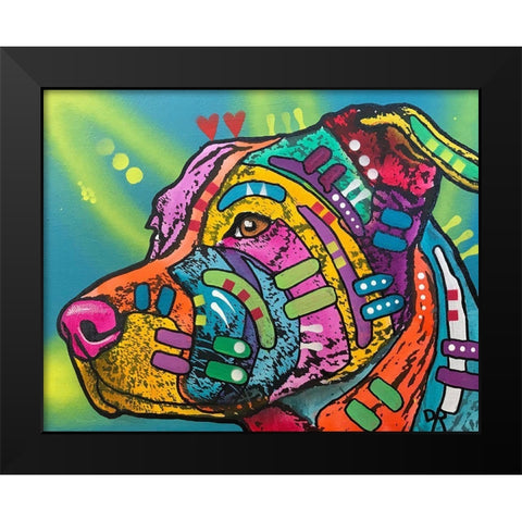 Bailey Black Modern Wood Framed Art Print by Dean Russo Collection