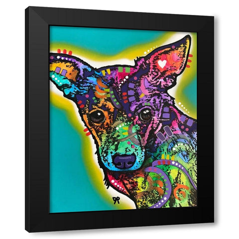 Little Love Black Modern Wood Framed Art Print by Dean Russo Collection