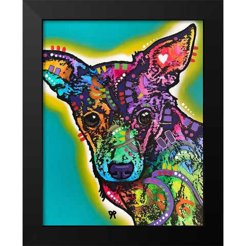 Little Love Black Modern Wood Framed Art Print by Dean Russo Collection