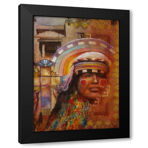 Cinco De Mayo Black Modern Wood Framed Art Print with Double Matting by Lund, Denton