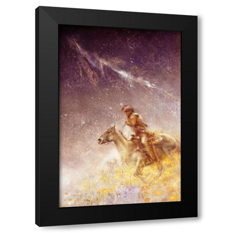 Storm Black Modern Wood Framed Art Print with Double Matting by Lund, Denton