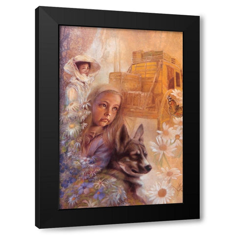 Moving West Black Modern Wood Framed Art Print with Double Matting by Lund, Denton