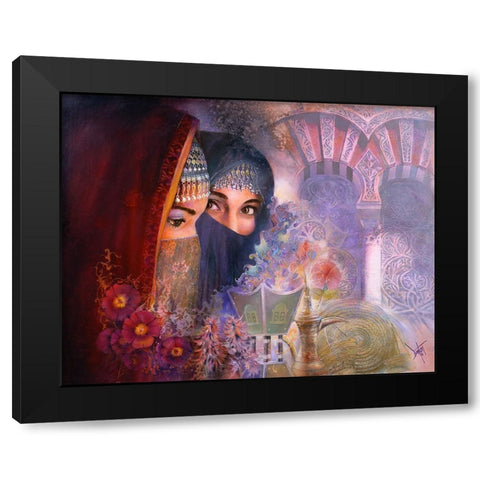 The Marketplace Black Modern Wood Framed Art Print with Double Matting by Lund, Denton