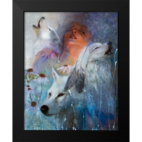 Dreamsongs Black Modern Wood Framed Art Print by Lund, Denton