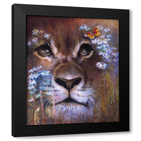 Its A Big Small World! Black Modern Wood Framed Art Print by Lund, Denton