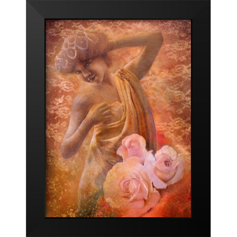 Pearl Black Modern Wood Framed Art Print by Lund, Denton