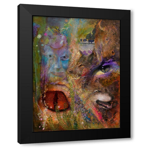 The All Seeing Eye Of Creation Black Modern Wood Framed Art Print by Lund, Denton