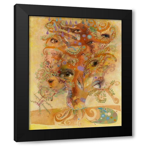 Window Of The Soul Black Modern Wood Framed Art Print by Lund, Denton